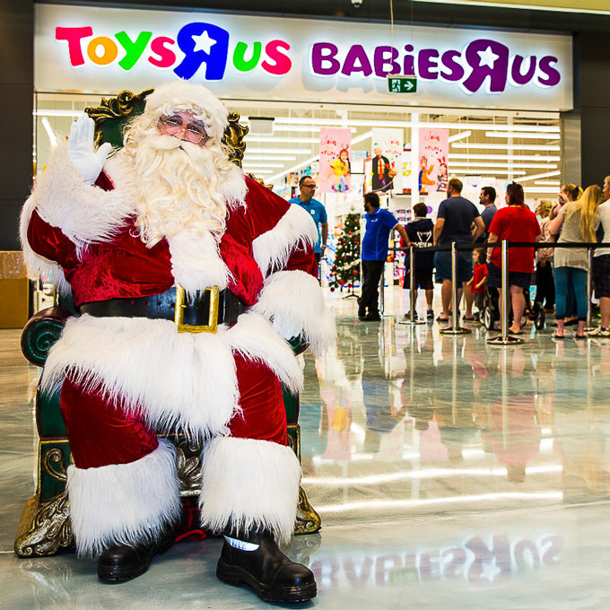 Santa in the mall